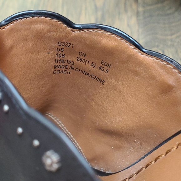 Coach Marnie Block Heel With Tea Rose Studs - Picture 11 of 13